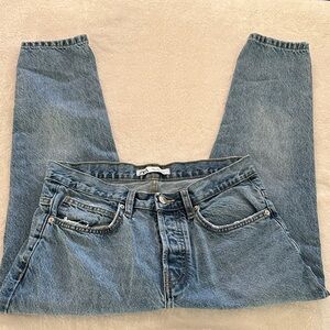 Zara Relaxed Fit Button Fly Denim Jeans